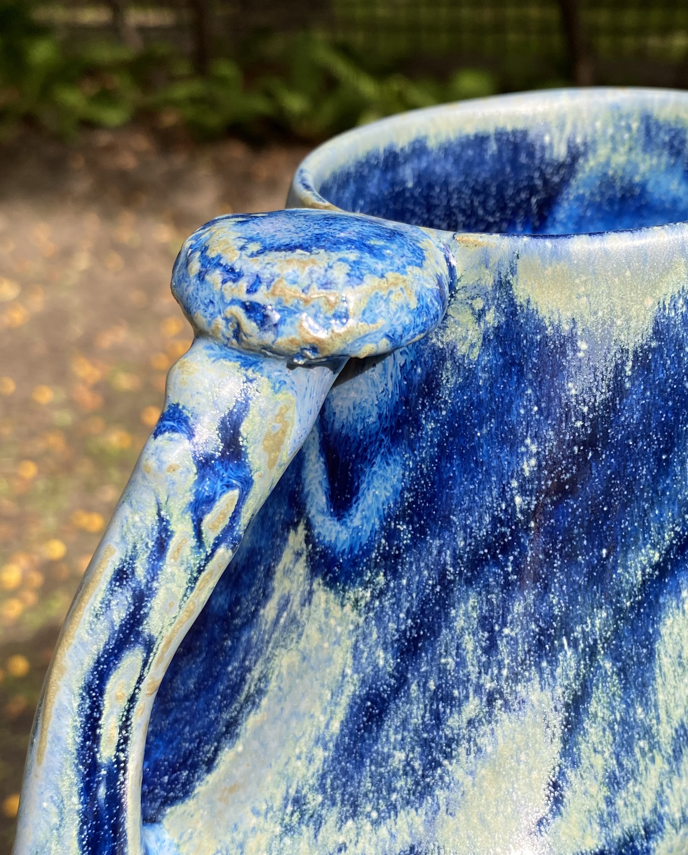 Blue Ceramic Jug - View 4